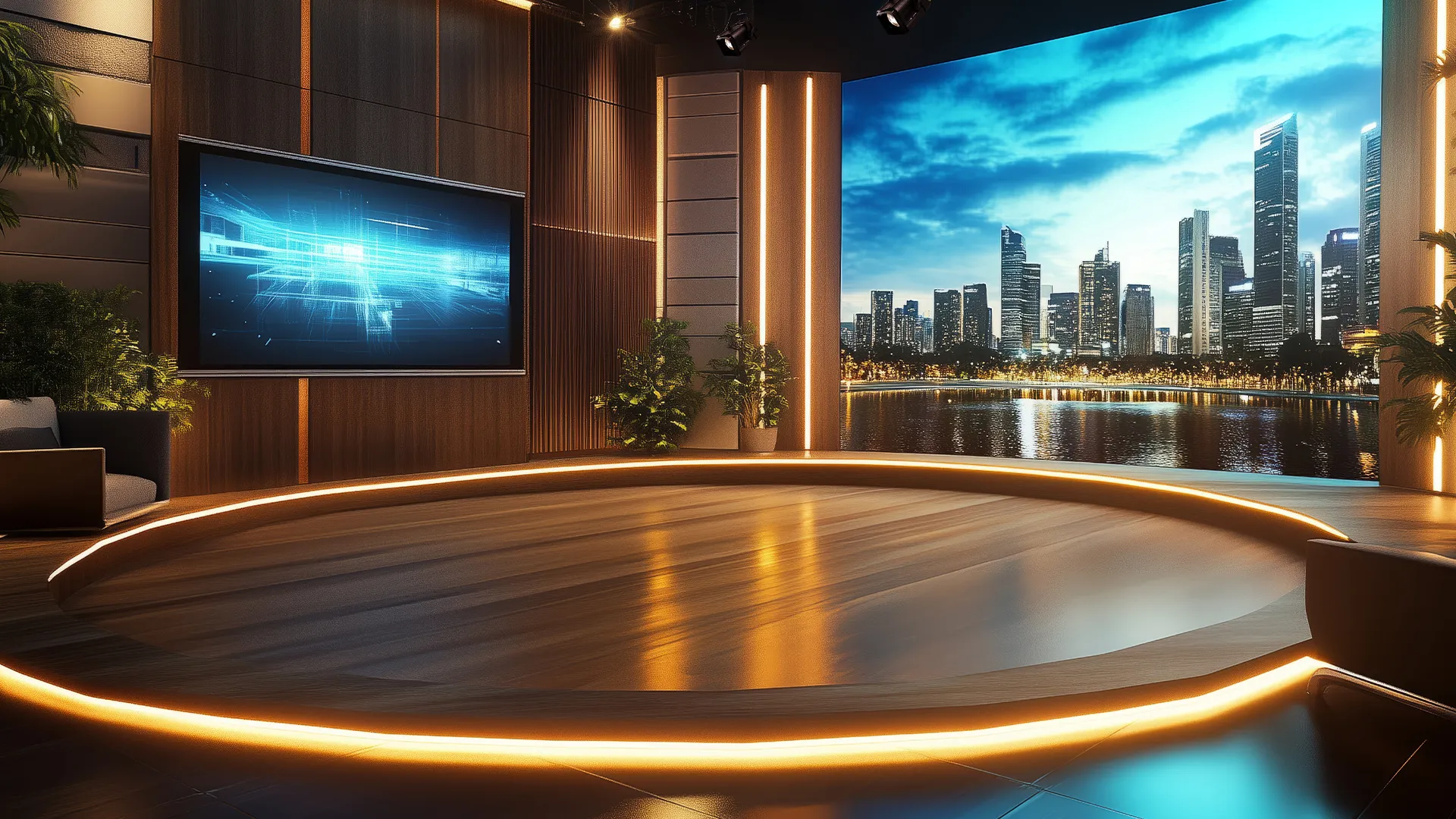 scena-led-200-fc_application TV studio