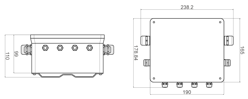 DMX POWER HUB-4 IP 65 90W